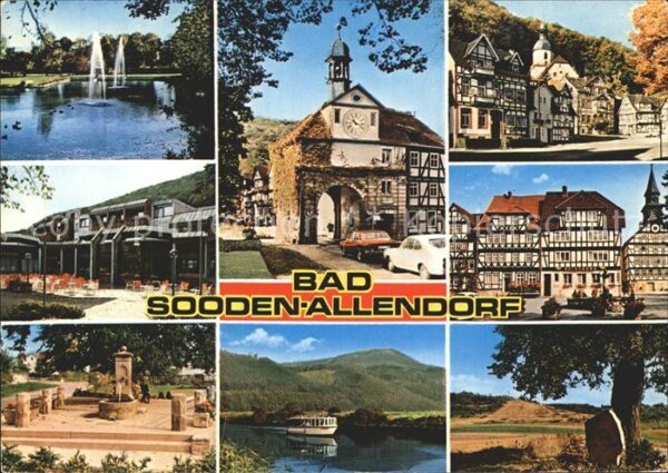 Allendorf Bad Sooden Teilansichten Fachwerkhäuser Torbogen B