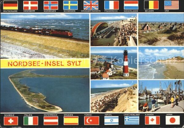 Insel Sylt Eisenbahn Damm Konzertpavillon Strand L