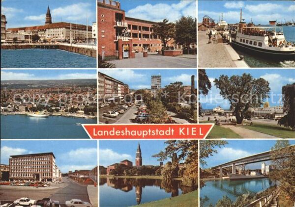 Kiel Teilansichten Landeshauptstadt Hafen Fä