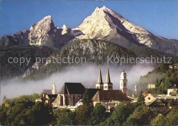 Berchtesgaden Stiftskirche Pfarrkirche Nebelmeer Watz