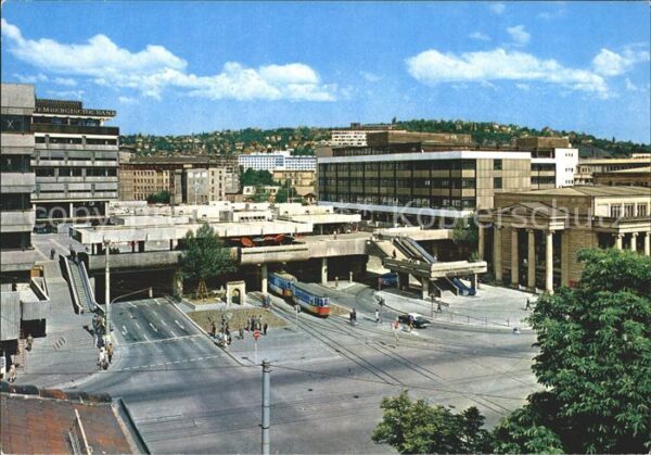 Stuttgart Kleiner Schlossplatz Strassenbahn