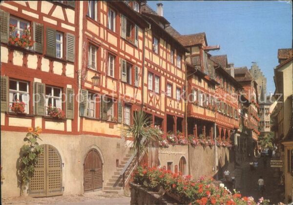 Meersburg Bodensee Alte Häuser an der Steigstrasse Fachwer