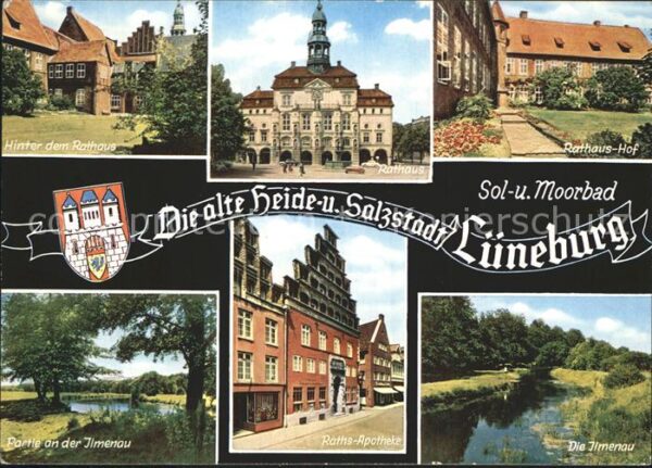 Lueneburg Rathaus Hof Ilmenau Ratsapotheke Heides
