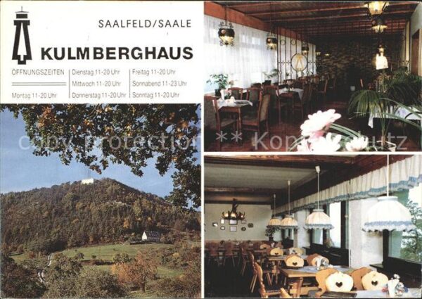 Saalfeld Saale Kulmberghaus Thüringerwald Verein