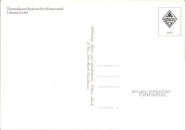 Badenweiler Thermalkurort Schwarzwald Libanon Ceder – Bild 2