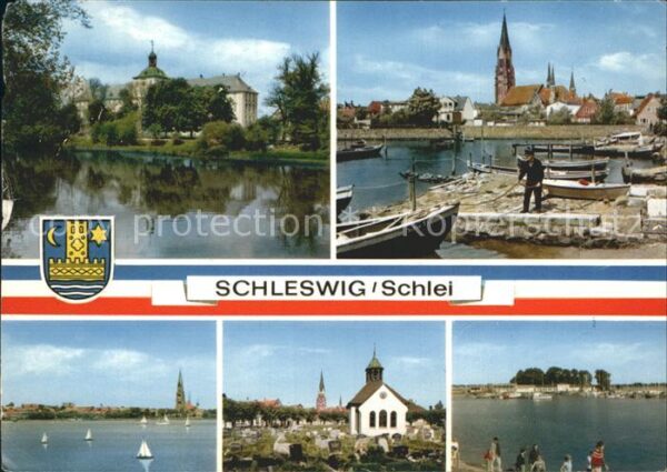 Schleswig Schlei Teilansichten Kirche Kapelle Hafen Fisc