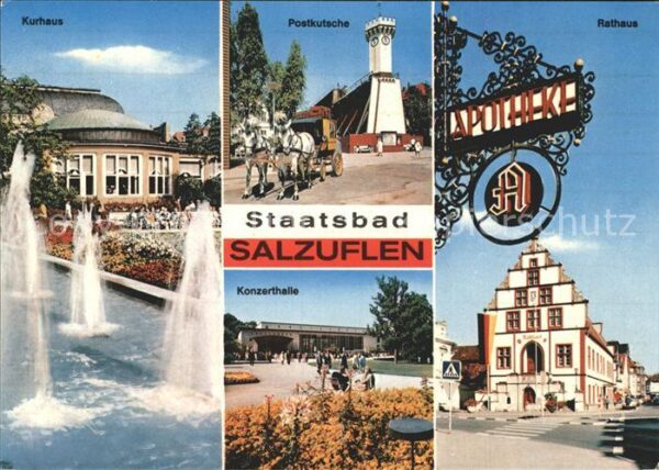 Bad Salzuflen Kurhaus Wasserspiele Postkutsche Konzer