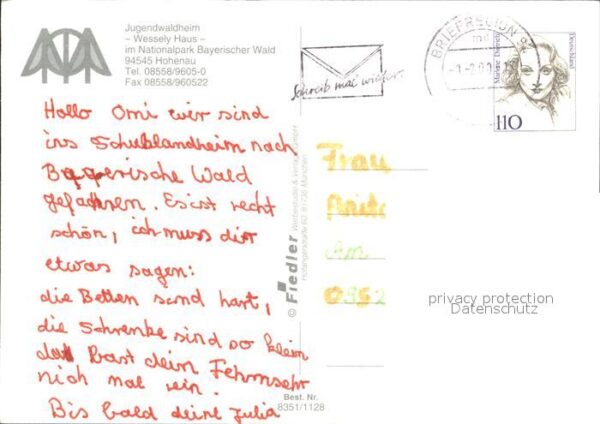 Hohenau Niederbayern Jugendwaldheim Wessely Haus Nationalpar – Bild 2