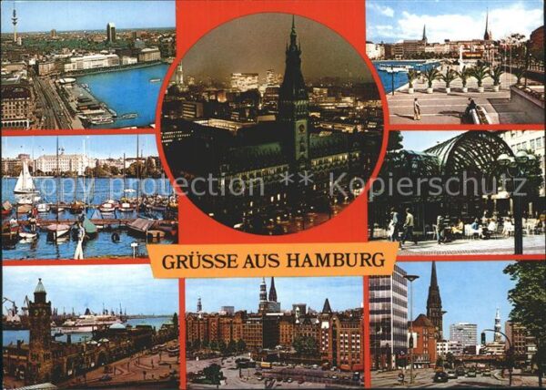 Hamburg Jungfernstieg Alster Seglerhafen Landun