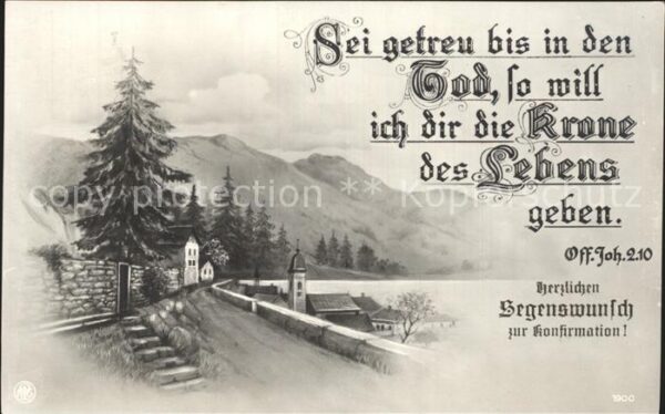 Verlag NPG Nr. 1900 Glückwunsch Konfirmation