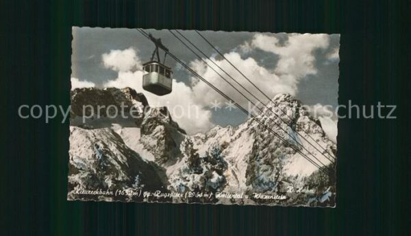 Seilbahn Kreuzeck Zugspitze Hööllental Waxenstei