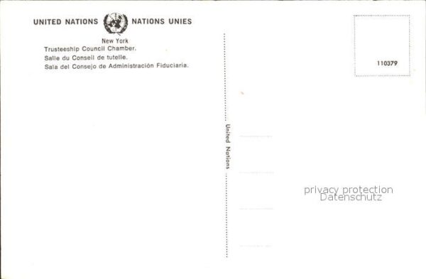 Politik Trusteeship Council Chamber New York – Bild 2