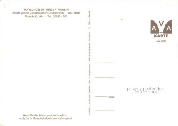 Wein Winzer-Verein Mayschoss Ahr Weinkeller – Bild 2