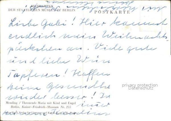 Religion Memling Thronende Maria mit Kind und En – Bild 2