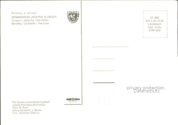 Hoehlen Caves Grottes Demänovska Jaskyna Slobody – Bild 2