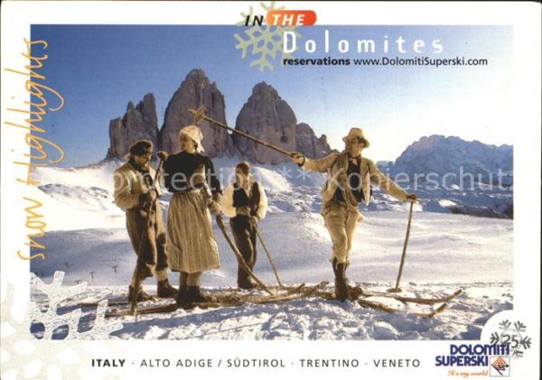 Ski-Langlauf Skiwandern Dolomiti Südtirol Trentino V