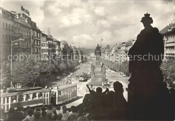 Strassenbahn Praha Vaclavske namesti Wenzelsplatz