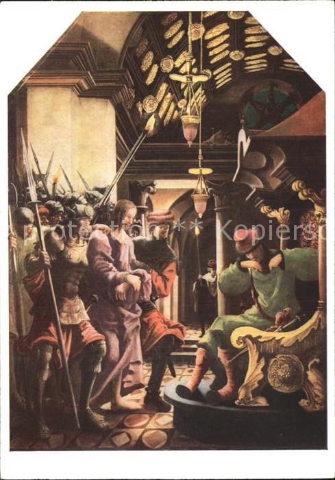 Kuenstlerkarte Albrecht Altdorfer Christus vor Kaiphas