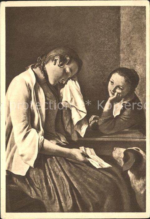 Kuenstlerkarte W. Spemann Der Absagebrief
