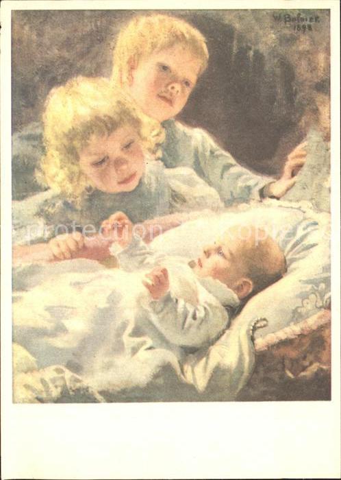 Kuenstlerkarte Wilhelm Balmer Die drei Brüder Pro-Infi