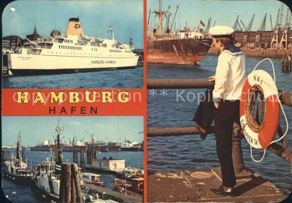 Faehre Ferry Bac Traghetto-- Prinz Hamlet Matrose Hamburg Hafen