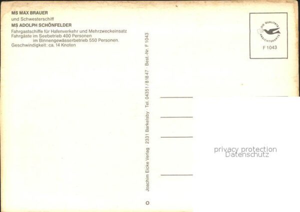 Motorschiffe MS Max Brauer – Bild 2