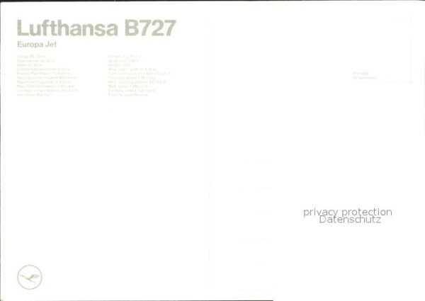 Lufthansa B-727 Europa-Jet – Bild 2