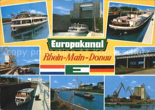 Motorschiffe Europakanal Rhein-Main-Donau
