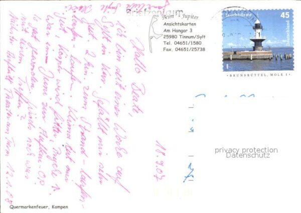 Leuchtturm Lighthouse Quermarkenfeuer Kampen – Bild 2