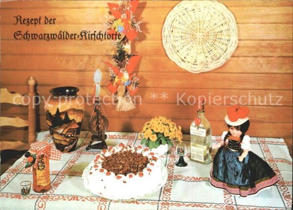 Lebensmittel Rezept Schwarzwälder Kirschtorte