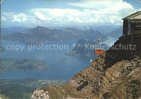 Seilbahn Pilatus Vierwaldstättersee Rigi Bürgens