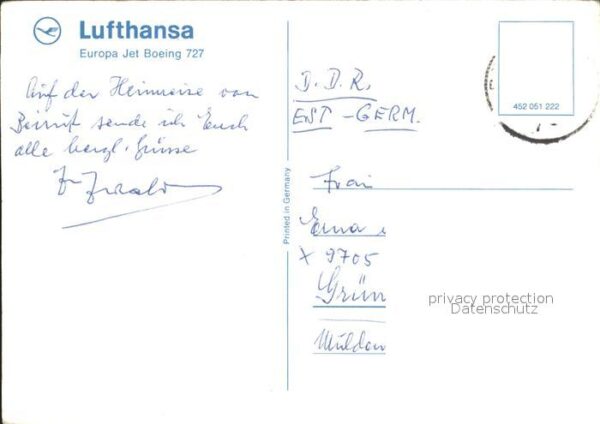 Lufthansa Europa Jet Boeing 727 – Bild 2
