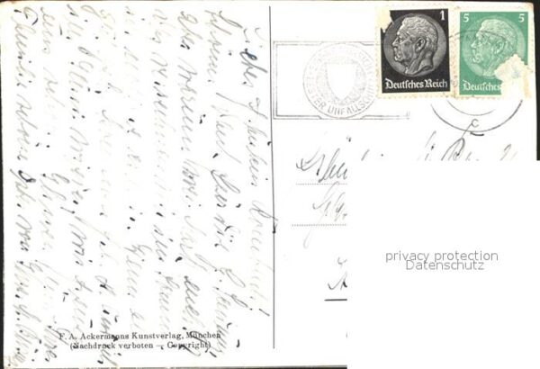 Verlag Ackermann Kuenstlerpostkarte Nr. Bäume Natur – Bild 2