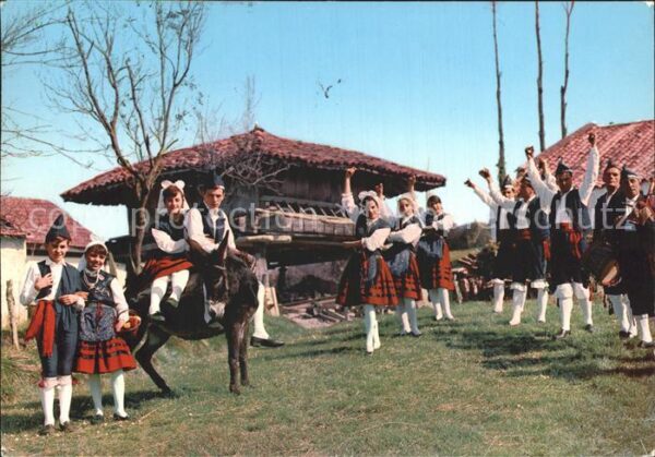 Trachten Spanien Folklore Astur Boda Vaqueira Hochzeit E
