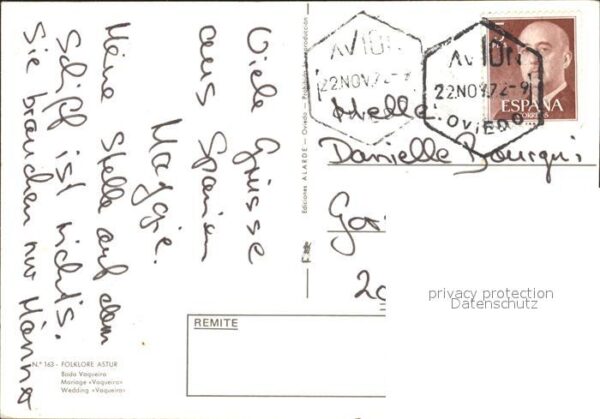 Trachten Spanien Folklore Astur Boda Vaqueira Hochzeit E – Bild 2