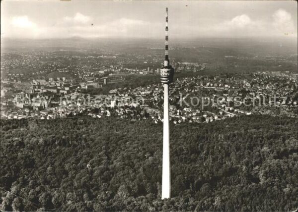 Fernsehturm Funkturm Stuttgart Fliegeraufnahme