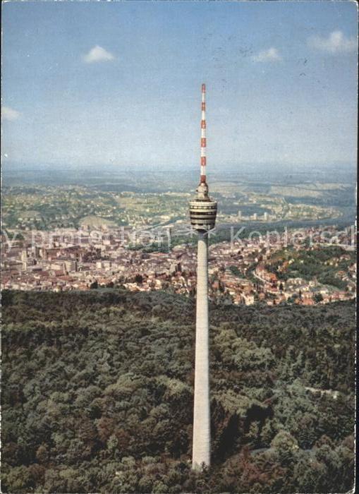 Fernsehturm Funkturm Stuttgart Fliegeraufnahme