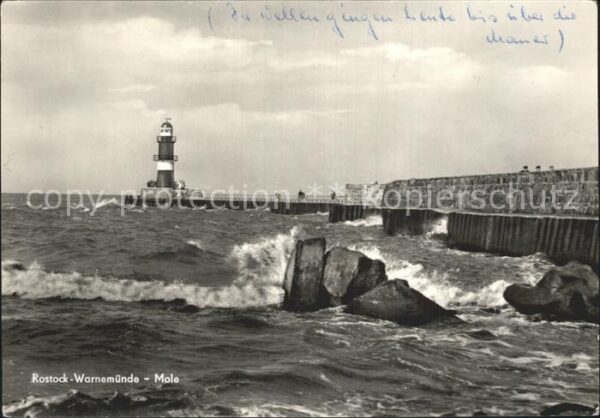 Leuchtturm Lighthouse Rostock-Warnemünde Mole