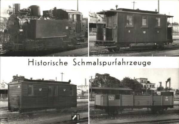 Lokomotive Schmalspurlok 99715 Personenwagen Postw