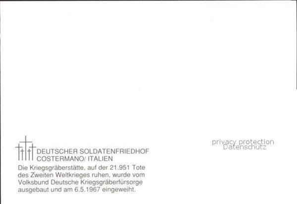 Friedhof Deutscher Soldatenfriedhof Costermano I – Bild 2