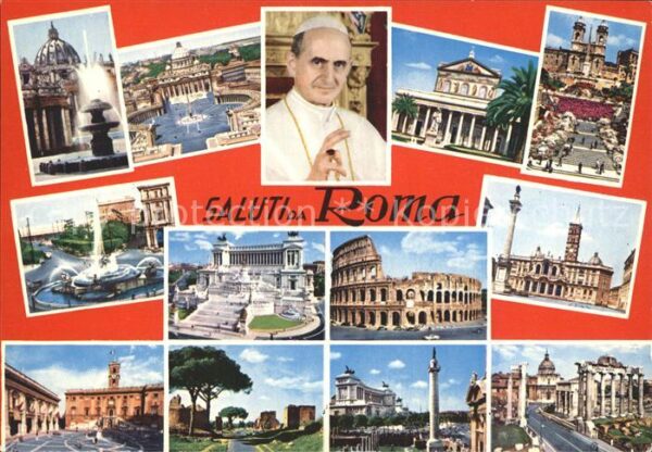 Papst Papa Paolo VI Roma Stadtansichten