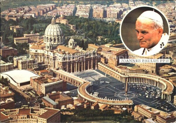 Papst Papa Giovanni Paolo II. Vaticano Piazza