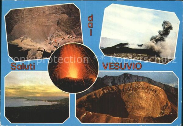 Vulkane Geysire Vulcans Geysers Vesuvio Interno del Cratere Napoli