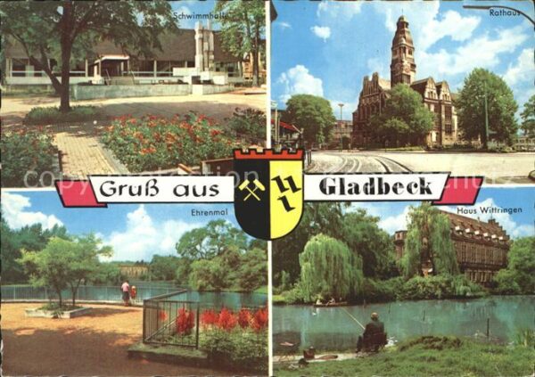 Gladbeck Rathaus Schwimmhalle Ehrenmal Haus Witt