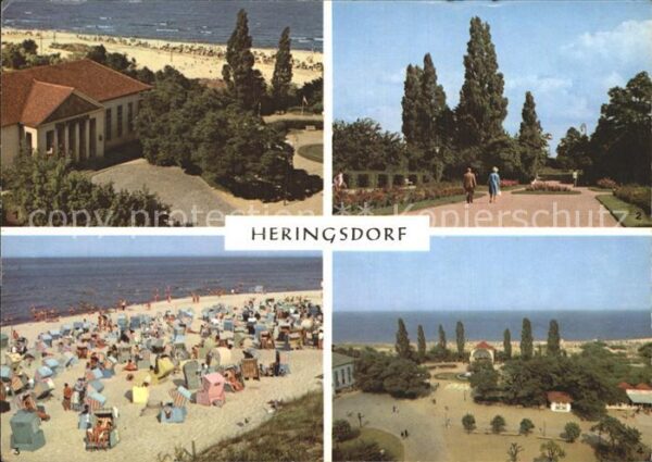 Heringsdorf Ostseebad Usedom Kulturhaus Kurpromenade Strand Kurpark