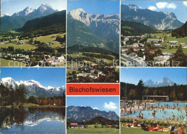 Bischofswiesen Teilansicht See Schwimmbad