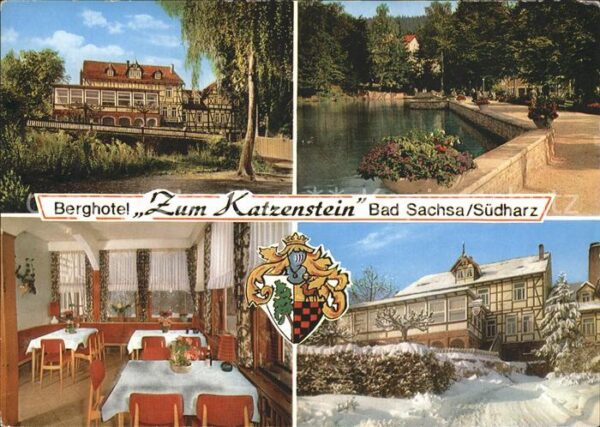 Bad Sachsa Harz Berghotel zum Katzenstein Teich Speiser