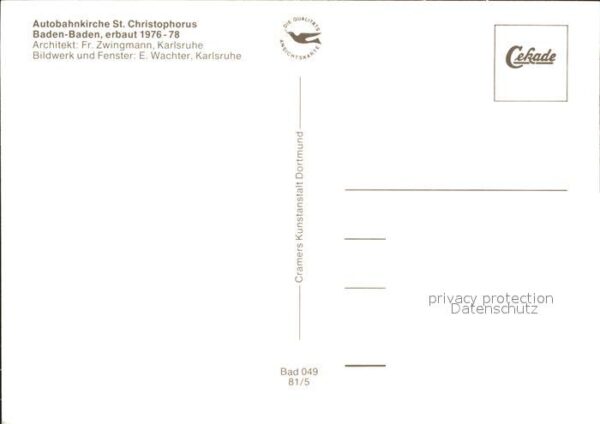 Baden-Baden Autobahnkirche Sankt Christopherus – Bild 2