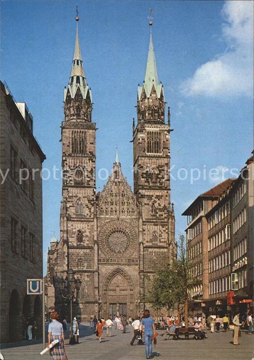 Nuernberg Sankt Lorenzkirche Karolinenstrasse Fus