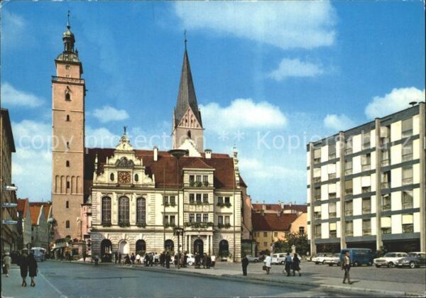 Ingolstadt Donau Rathausplatz Moritzkirche